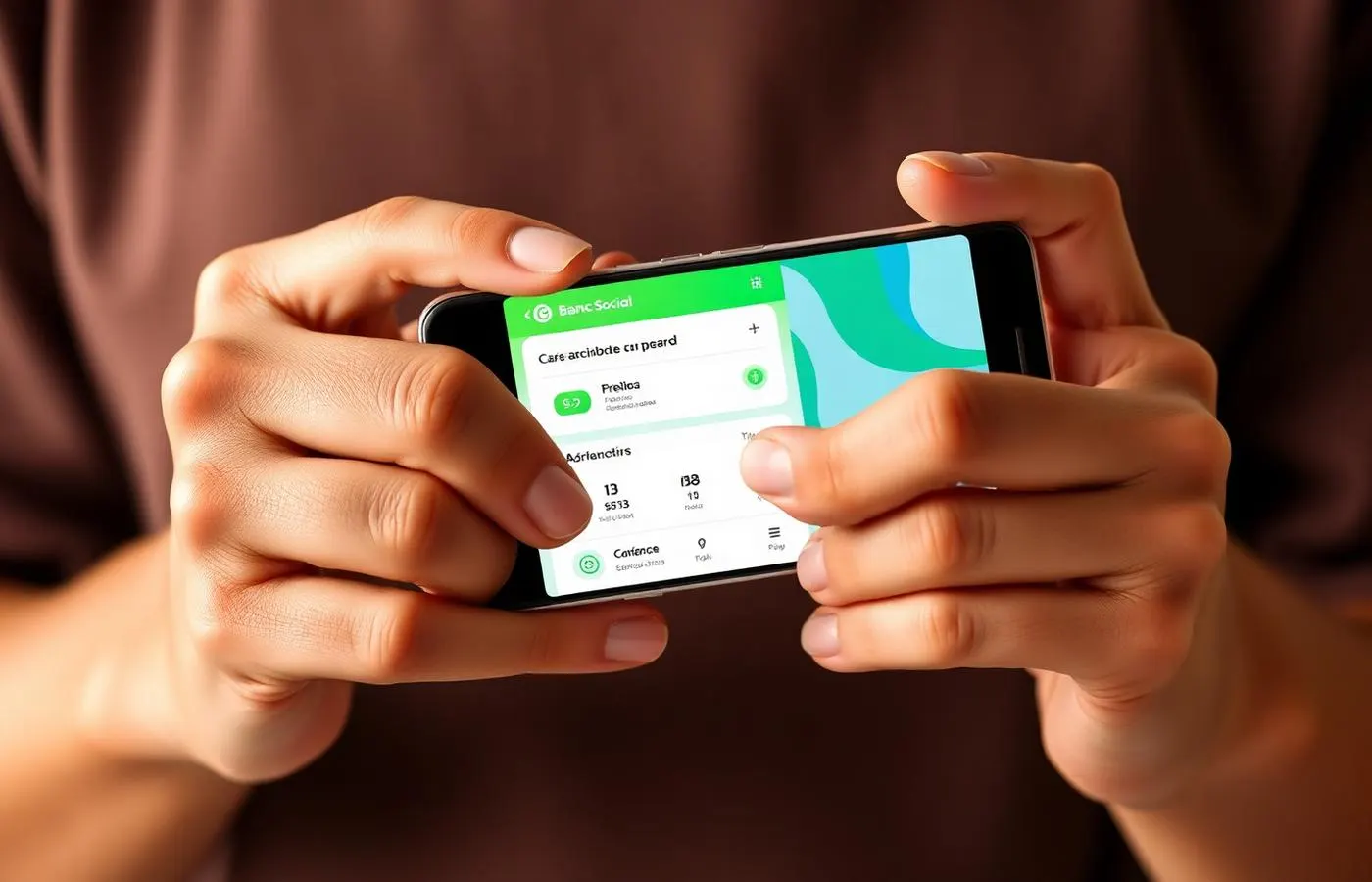 Aplicativo de banco social sendo usado em feira de agricultura familiar